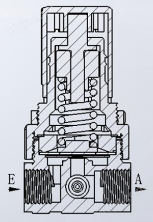 螺杆空压机配件——LP5E/N正比例阀结构图