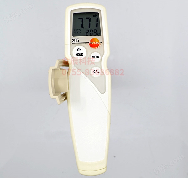 testo 205 - pH酸碱度/温度测量仪，适用于半固体/液体/肉类PH值测量