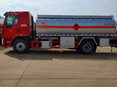 柳汽乘龙M3油罐车加油车荷载15方12吨_汽油柴油运输专用车图片